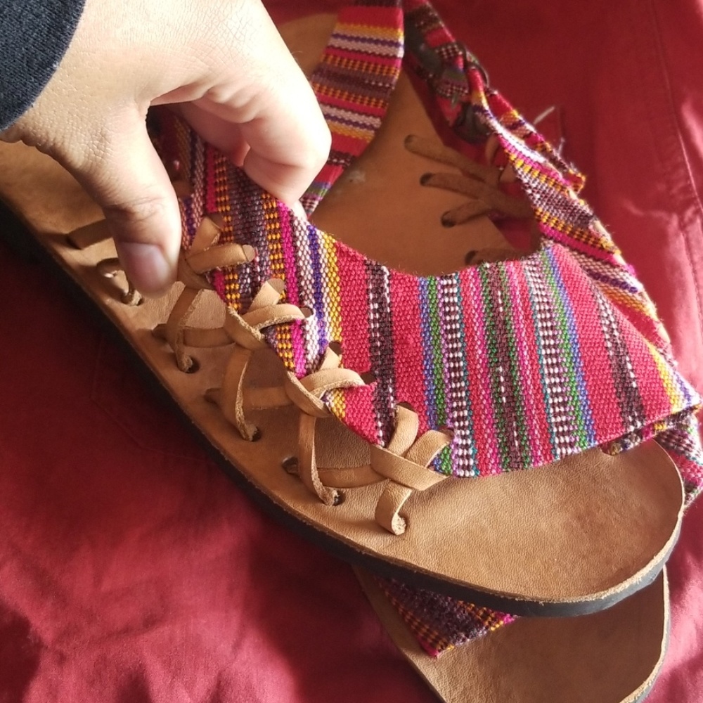Serape style sandals